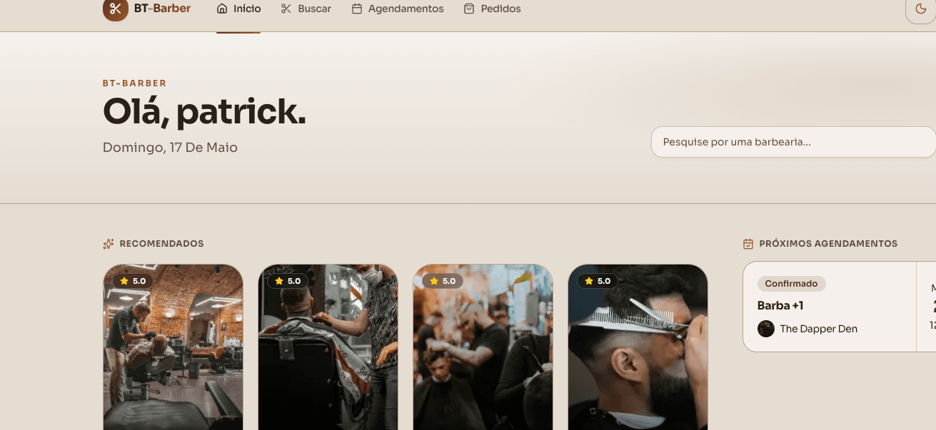 Screenshot BT Barber